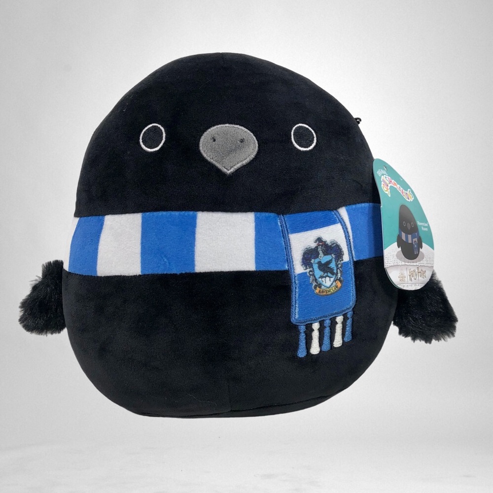 Squishmallows Harry Potter Hogwarts House Scarf Ravenclaw Raven 8" NWT